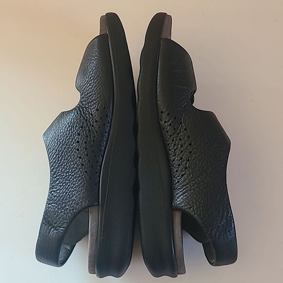 Relaxed Heel Strap Sandal Leather Tripad Comfort Sandals Black Size 7.5 W - Picture 8 of 16